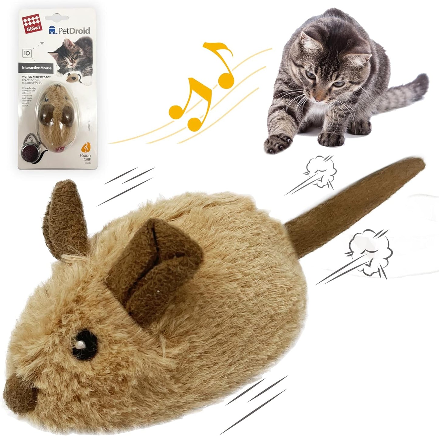Interactive Cat Mouse Toy – Automatic Moving & Sound
