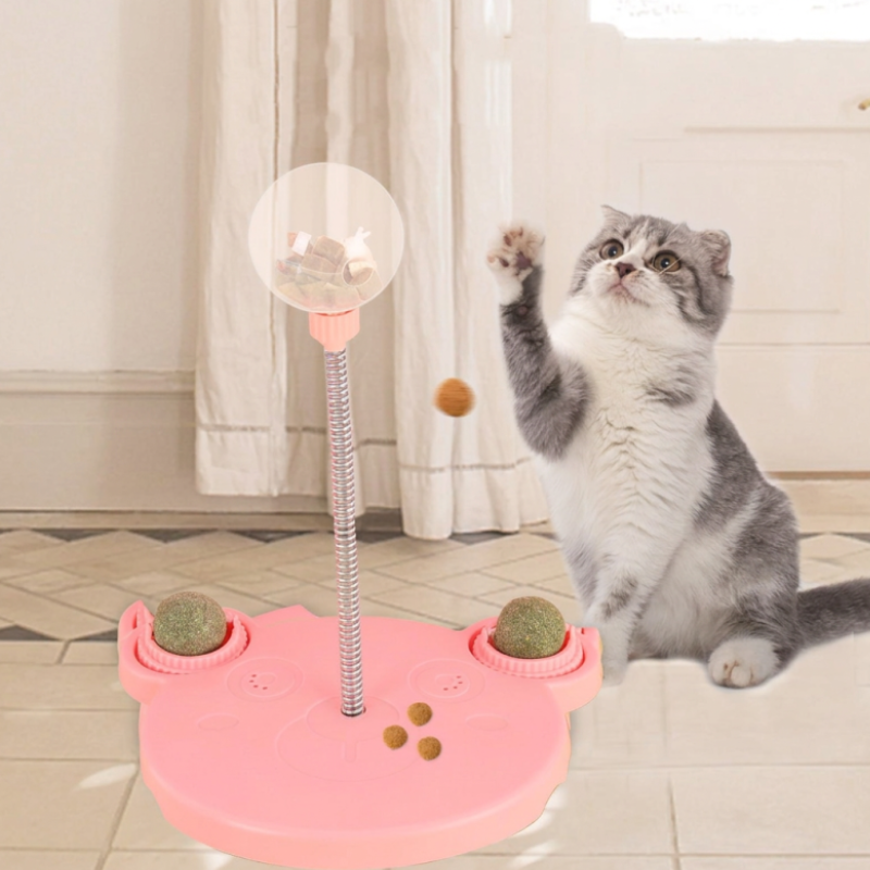 Interactive Cat Treat Ball – Slow Feeder Puzzle Toy