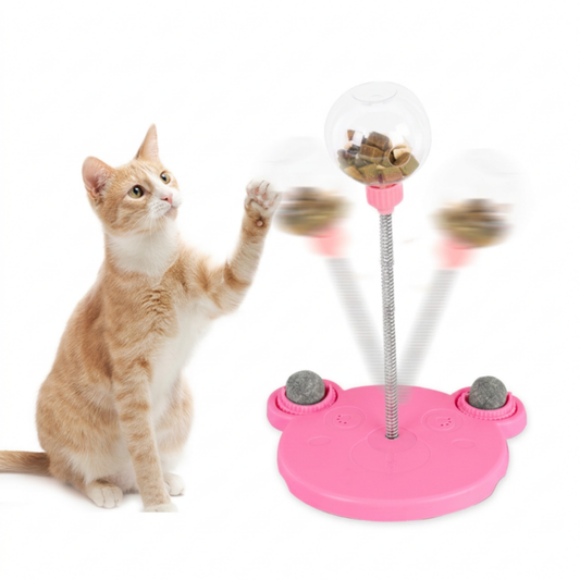 Interactive Cat Treat Ball – Slow Feeder Puzzle Toy