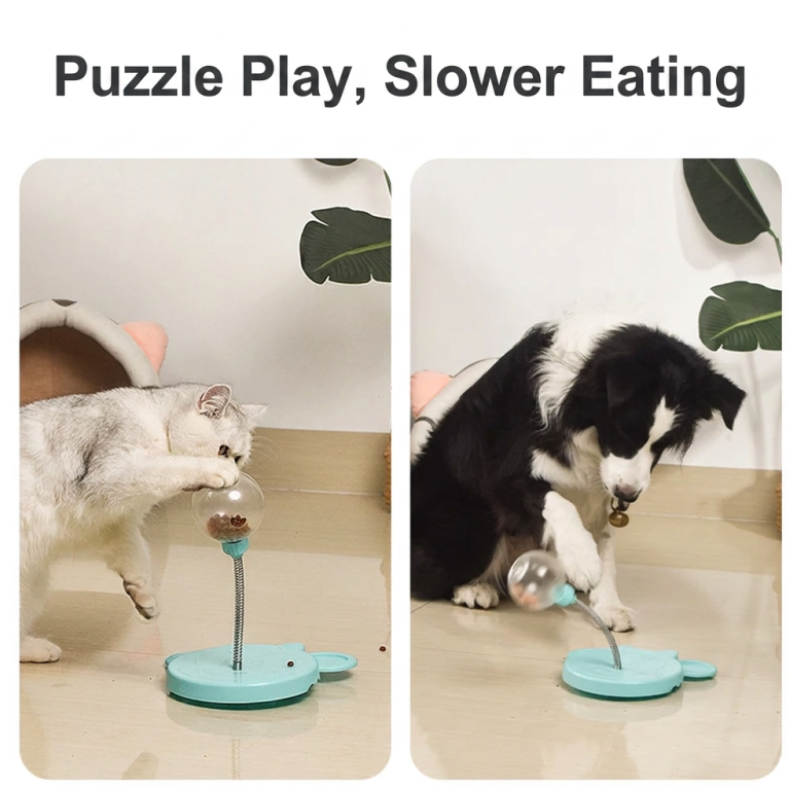 Interactive Cat Treat Ball – Slow Feeder Puzzle Toy