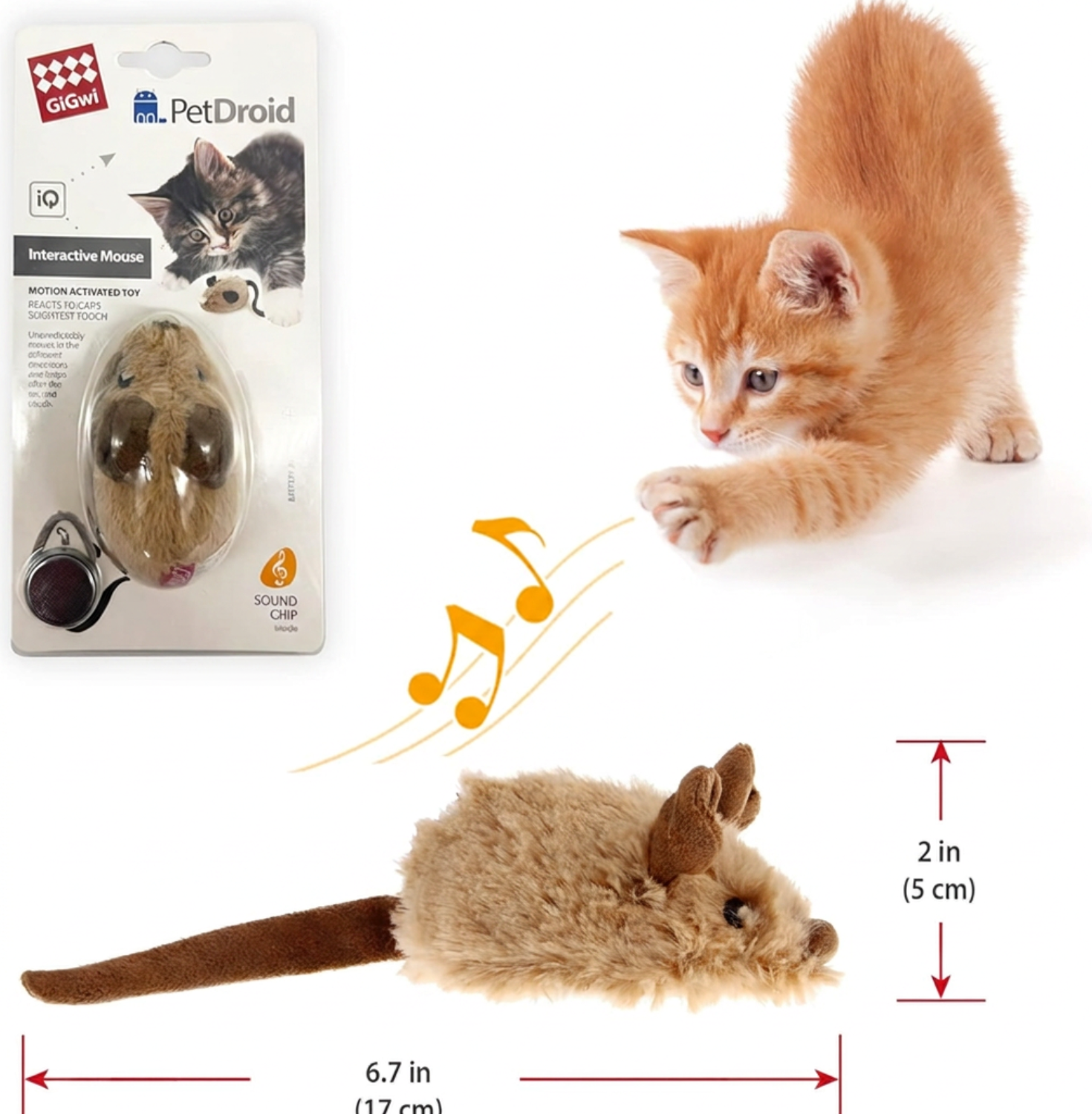 Interactive Cat Mouse Toy – Automatic Moving & Sound