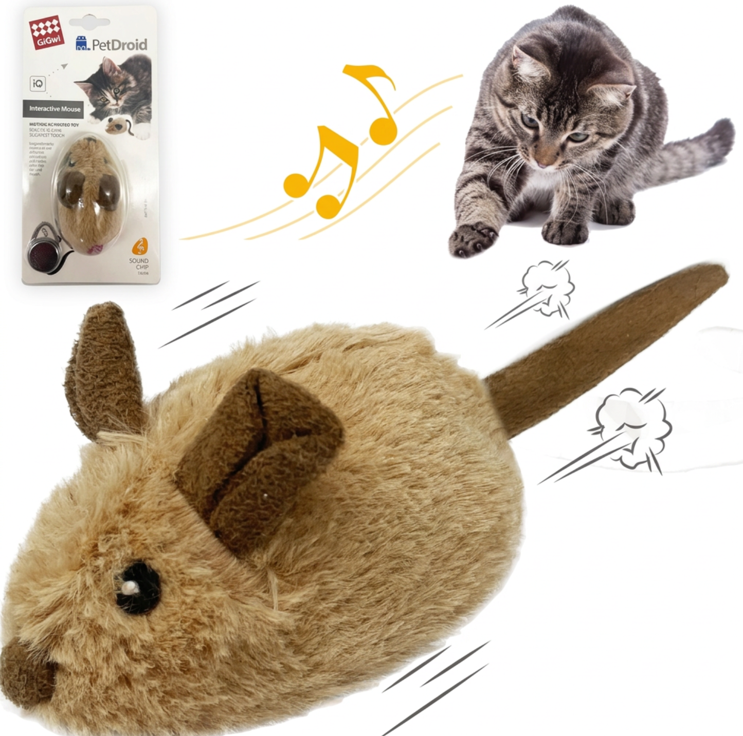 Interactive Cat Mouse Toy – Automatic Moving & Sound